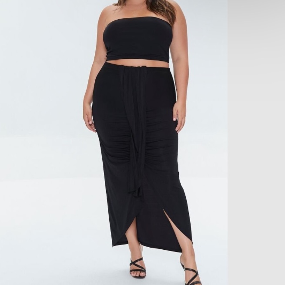 Tube top maxi skirt set